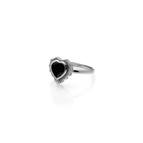 Amour / Ring / Black Spinel   Silver