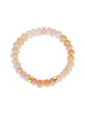 Candy Stretch Bracelet - Pink Agate