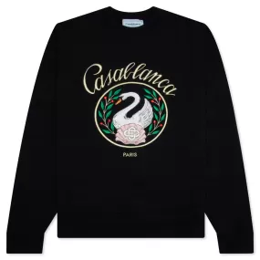 Emblem De Cygne Embroidered Sweatshirt - Emblem De Cygne