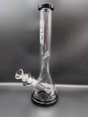 GRAV Medium, Black Accent Beaker Base Water Pipe