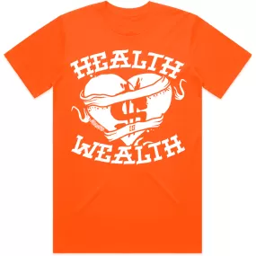 HEALTH : Blood Orange Sneaker Tees Shirt (white ink)