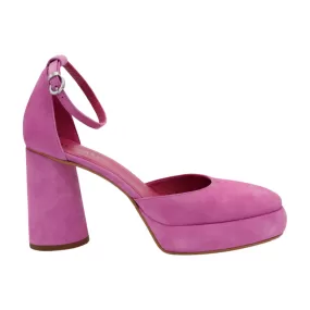 MARCO MOREO  PHOEBE Pink Suede Platform Shoe F081