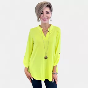 Neon Yellow Lizzy Top [NO RETURNS]