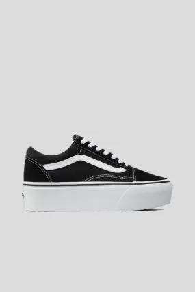 Old Skool Stac - Suede Canvas Black True White