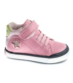 Pablosky Infant Girls Pink Leather Runners 022175