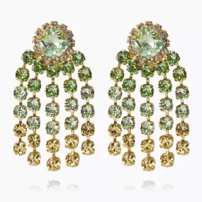 Rafaela Earrings / Lime Combo