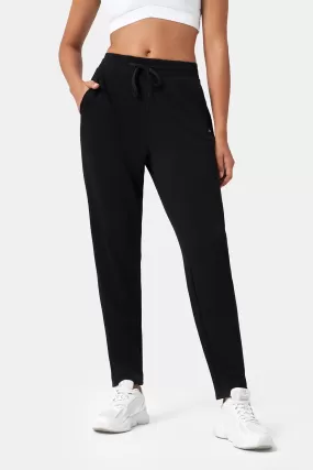 Relaxed-Fit Split-Hem Full-Length Jogging Pants