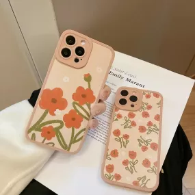 Soft Silicone Pretty Flowers - Cute Phone Cases For iPhone 13 Pro Max, 12, 11, X, XR, XS Max, 8 Plus