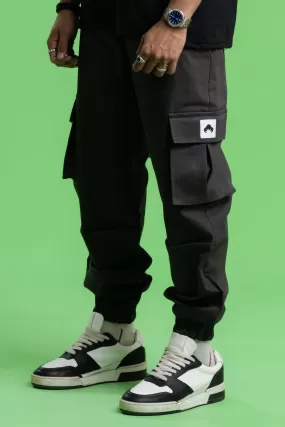 STEEL GRAY CARGO PANT (ELASTIC)