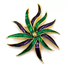 【フランス輸入】 ヴィンテージ SPHINX エナメル フラワー ブローチ/Vintage SPHINX Enamel Flower Brooch